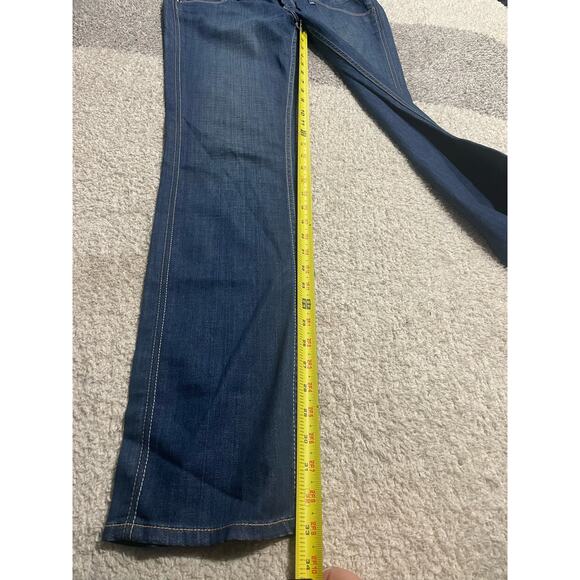 Hudson Womens 28 Flare Y2K 90s Low Rise Jeans Blue Made in USA *tiny flaw - Picture 4 of 15